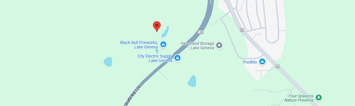 Map of Fireworks Location in Lake Geneva WI